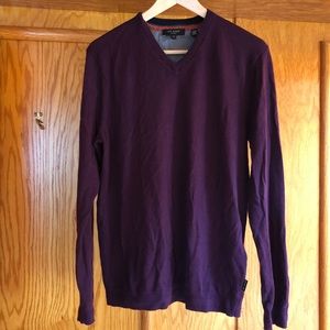 Ted Baker Men’s V Neck Wool Sweater